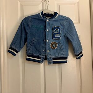 Zara Kids Blue Denim Jacket with Patches